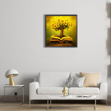 Load image into Gallery viewer, Book And Sunflower 30*30CM(Canvas) Full Round Drill Diamond Painting
