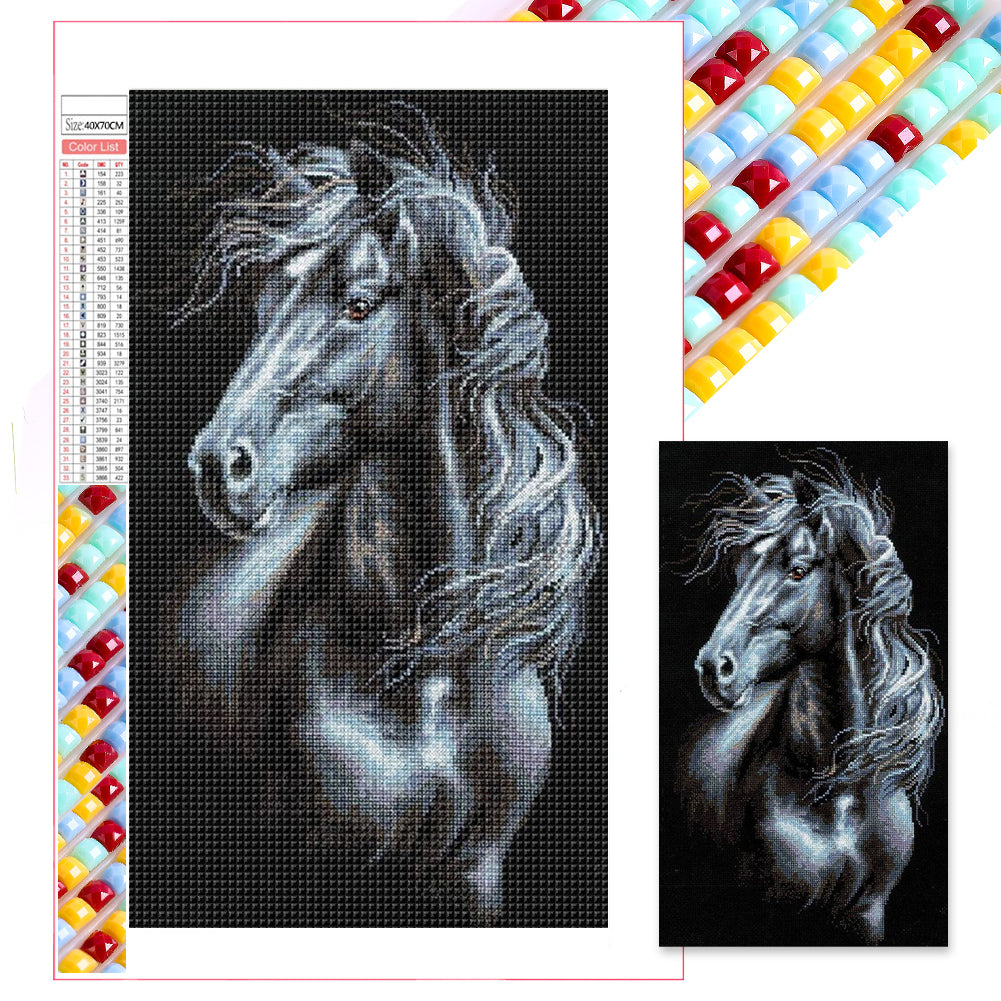 Horse (canvas) full round or square drill diamond painting