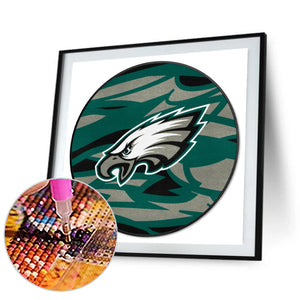 Nfl Philadelphia Eagles 30*30CM(Canvas) Full Round Drill Diamond Painting