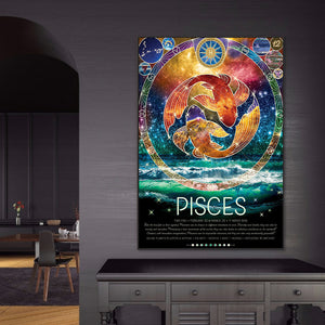 Chinese Zodiac - Pisces 50*70CM(Canvas) Full Round Drill Diamond Painting
