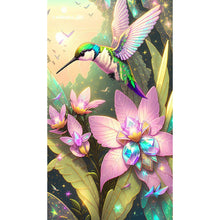 Load image into Gallery viewer, Hummingbird 40*70CM(Canvas) Full Round Drill Diamond Painting
