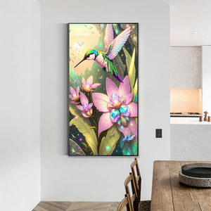 Hummingbird 40*70CM(Canvas) Full Round Drill Diamond Painting
