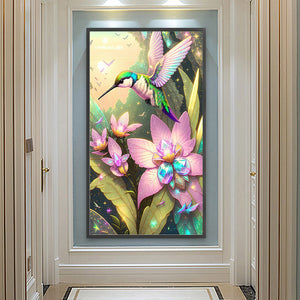 Hummingbird 40*70CM(Canvas) Full Round Drill Diamond Painting