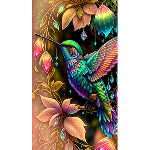 Hummingbird 40*70CM(Canvas) Full Round Drill Diamond Painting
