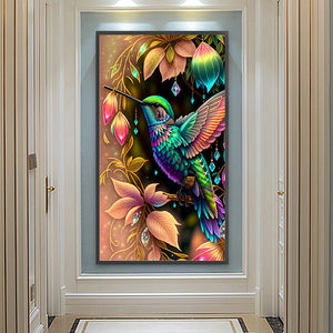 Hummingbird 40*70CM(Canvas) Full Round Drill Diamond Painting