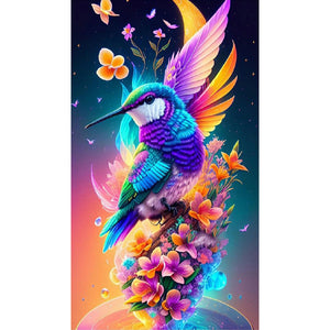 Hummingbird 40*70CM(Canvas) Full Round Drill Diamond Painting
