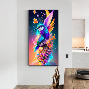 Hummingbird 40*70CM(Canvas) Full Round Drill Diamond Painting