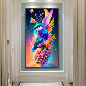 Hummingbird 40*70CM(Canvas) Full Round Drill Diamond Painting