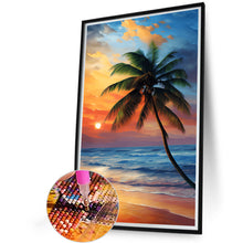 Load image into Gallery viewer, Coconut Beach 40*60CM(Canvas) Full Round Drill Diamond Painting
