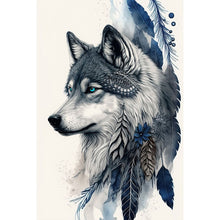 Load image into Gallery viewer, Wolf 40*60CM(Canvas) Full Round Drill Diamond Painting
