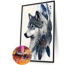 Load image into Gallery viewer, Wolf 40*60CM(Canvas) Full Round Drill Diamond Painting
