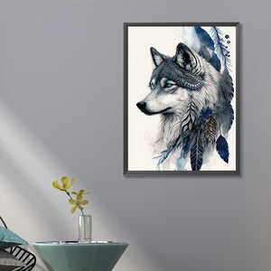 Wolf 40*60CM(Canvas) Full Round Drill Diamond Painting