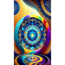 Load image into Gallery viewer, Mandala Loop 40*70CM(Canvas) Full Round Drill Diamond Painting
