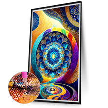 Load image into Gallery viewer, Mandala Loop 40*70CM(Canvas) Full Round Drill Diamond Painting
