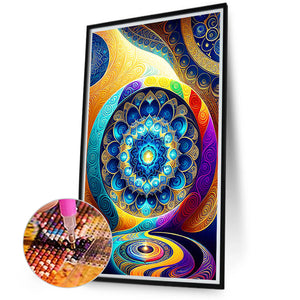 Mandala Loop 40*70CM(Canvas) Full Round Drill Diamond Painting