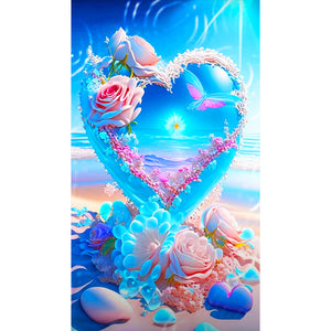 Seaside Love 40*70CM(Canvas) Full Round Drill Diamond Painting