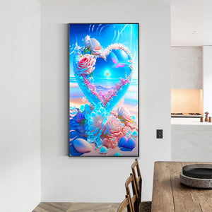 Seaside Love 40*70CM(Canvas) Full Round Drill Diamond Painting