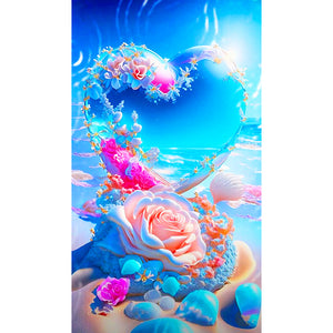 Seaside Love 40*70CM(Canvas) Full Round Drill Diamond Painting