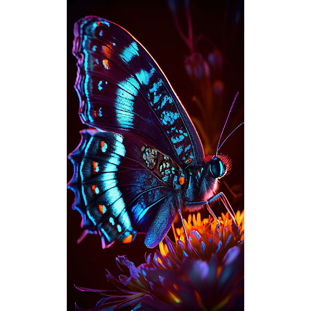 Fluorescent Insects 40*70CM(Canvas) Full Round Drill Diamond Painting