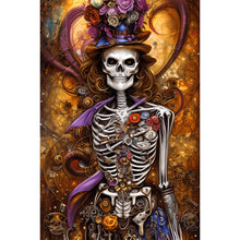 Load image into Gallery viewer, Elegant Skull 40*60CM(Canvas) Full Round Drill Diamond Painting
