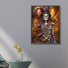 Load image into Gallery viewer, Elegant Skull 40*60CM(Canvas) Full Round Drill Diamond Painting
