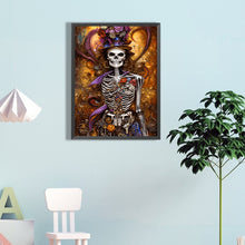 Load image into Gallery viewer, Elegant Skull 40*60CM(Canvas) Full Round Drill Diamond Painting
