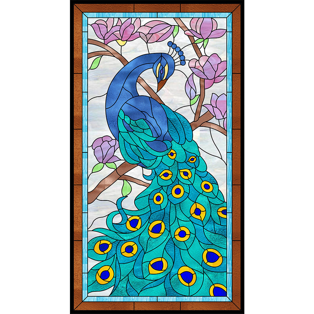 Peacock 50*90CM(Canvas) Full Round Drill Diamond Painting