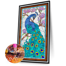 Load image into Gallery viewer, Peacock 50*90CM(Canvas) Full Round Drill Diamond Painting
