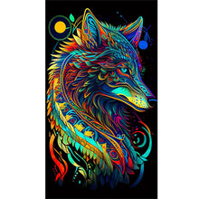 Load image into Gallery viewer, Color Wolf 40*70CM(Canvas) Full Round Drill Diamond Painting
