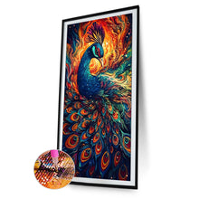 Load image into Gallery viewer, Color Peacock 40*70CM(Canvas) Full Round Drill Diamond Painting
