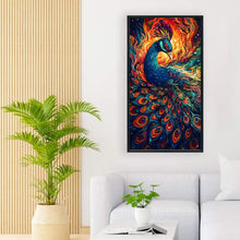 Load image into Gallery viewer, Color Peacock 40*70CM(Canvas) Full Round Drill Diamond Painting
