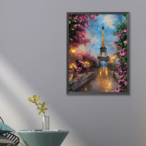 Eiffel Tower 40*60CM(Canvas) Full Round Drill Diamond Painting