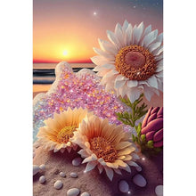 Load image into Gallery viewer, Beach Sunflower 40*60CM(Canvas) Full Round Drill Diamond Painting
