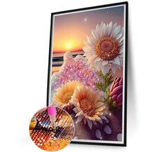 Load image into Gallery viewer, Beach Sunflower 40*60CM(Canvas) Full Round Drill Diamond Painting
