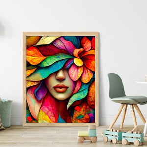 Girl (50*60CM) 11CT 3 Stamped Cross Stitch