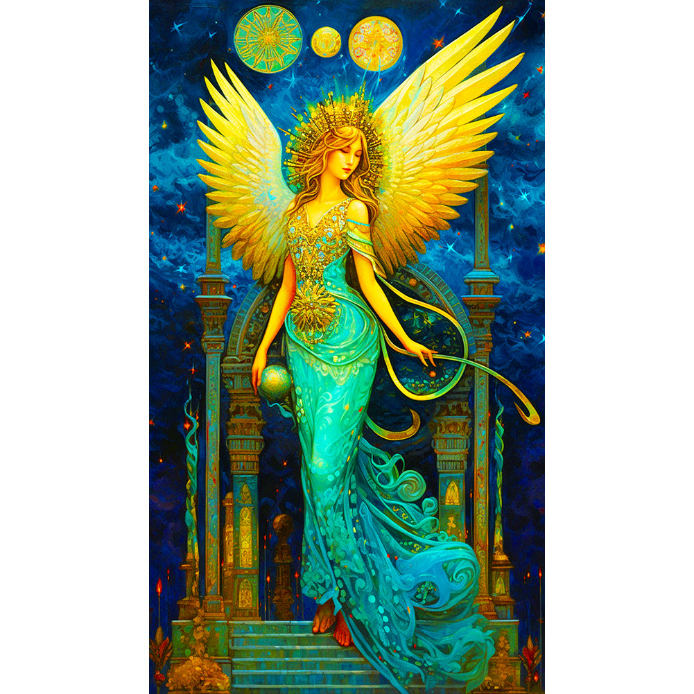 Greek Angel Girl 40*70CM(Canvas) Full Round Drill Diamond Painting