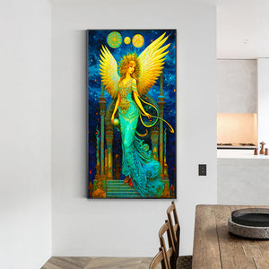 Greek Angel Girl 40*70CM(Canvas) Full Round Drill Diamond Painting