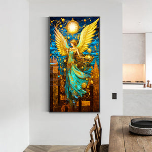 Drop Angel Girl 40*70CM(Canvas) Full Round Drill Diamond Painting