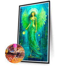 Load image into Gallery viewer, Green Angel Girl 40*70CM(Canvas) Full Round Drill Diamond Painting
