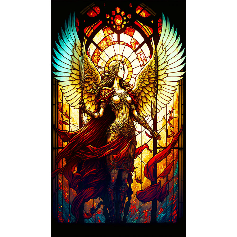 Ares Angel Girl 40*70CM(Canvas) Full Round Drill Diamond Painting