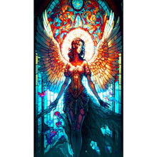 Load image into Gallery viewer, Glass Painting Angel Girl 40*70CM(Canvas) Full Round Drill Diamond Painting
