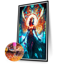 Load image into Gallery viewer, Glass Painting Angel Girl 40*70CM(Canvas) Full Round Drill Diamond Painting
