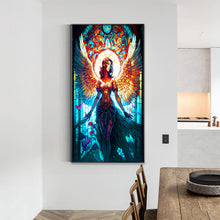 Load image into Gallery viewer, Glass Painting Angel Girl 40*70CM(Canvas) Full Round Drill Diamond Painting
