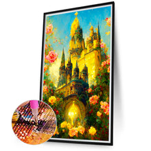 Load image into Gallery viewer, Rose Castle 40*70CM(Canvas) Full Round Drill Diamond Painting
