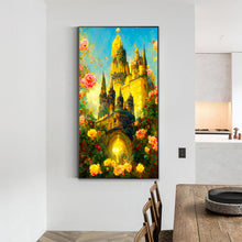 Load image into Gallery viewer, Rose Castle 40*70CM(Canvas) Full Round Drill Diamond Painting
