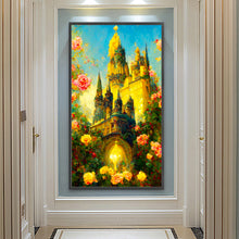 Load image into Gallery viewer, Rose Castle 40*70CM(Canvas) Full Round Drill Diamond Painting
