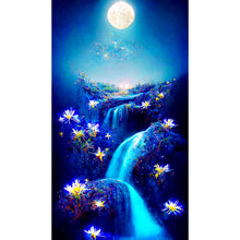 Load image into Gallery viewer, Cliff Night View 40*70CM(Canvas) Full Round Drill Diamond Painting
