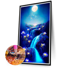 Load image into Gallery viewer, Cliff Night View 40*70CM(Canvas) Full Round Drill Diamond Painting

