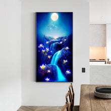 Load image into Gallery viewer, Cliff Night View 40*70CM(Canvas) Full Round Drill Diamond Painting

