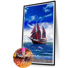 Load image into Gallery viewer, Sailboat 30*50CM(Canvas) Full Round Drill Diamond Painting
